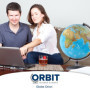 ORBIT GLOBES & MAPS - Globe lumineux - globe de 30cm avec pied stable, image de carte 2023 physique/politique avec lampe LED, im
