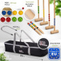 GICO KroBoc: Combination de Jeu de Croquet et Jeu de pétanque en Bois - Jeu de qualité- 3108