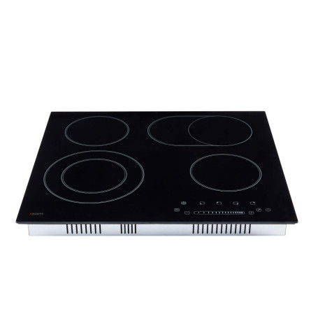 Arebos plaque de cuisson vitrocéramique | 6600 W | 4 foyers | 59 cm | autarcique | Table de cuisson électrique | avec Sensor Tou