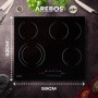 Arebos plaque de cuisson vitrocéramique | 6600 W | 4 foyers | 59 cm | autarcique | Table de cuisson électrique | avec Sensor Tou
