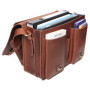 ALMADIH sac en cuir ROY Cartable bandoulière Marron Vintage serviette sac porté épaule Messenger sacoche Travail business ordina