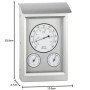 GardenMate Station météo analogique en INOX 23 x 14 x 4 cm - baromètre, thermomètre, hygromètre