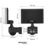 Oktaplex Cali Projecteur à LED avec détecteur de mouvement Extérieur 3000K blanc chaud 2940 lumens IP65 Projecteur extérieur ant