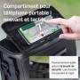 Borgen Sacoche de Guidon KLICKfix Smartphone - Imperméable et spacieuse Sacoche de Guidon de vélo 6 L - Sacoche de Guidon de vél