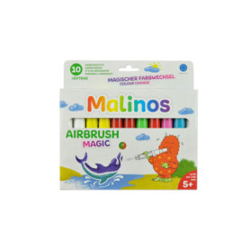 MALINOS 300968 Magic Lot de 10 pochoirs avec 4 pochoirs Airbrush