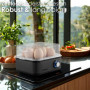 Cuiseur à œufs pour 1 à 8 œufs - Fonction maintien au chaud - Cuiseur à œufs électrique en acier inoxydable - 500 W - 3 niveaux 
