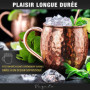 Vezato Verre Moskau Mule [500ml] - Verre en cuivre pour Moskau Mule avec pailles - Verre moscow mule fait main [4 pièces] - Inox