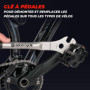 Optio Cycle Clé à Pédale 15 mm – Clé pedalier Vélo | Clé Pédale Vélo Robuste pour Montage et Demonte Pedale