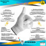 Minadax ESD Gants antistatiques Finger-TIP – 5 paires Taille XL/10 – Pour réparation, montage et nettoyage en électronique, méca