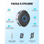 Mohard Récepteur Bluetooth Voiture, Adaptateur Bluetooth 5.3 Jack pour Haut-Parleur/Stéréo Domestique/Casque Filaire, 3.5mm AUX 