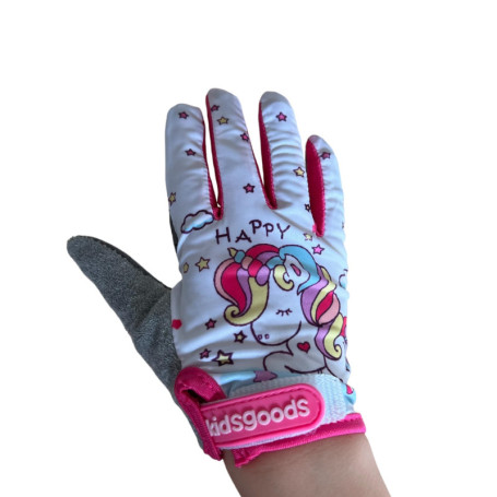 Gants de cyclisme pour enfants et filles entre 5 et 8 ans, taille M, gants de cyclisme d'été pour les vacances, les randonnées, 