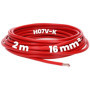 Kalitec Câble H07V-K 16 mm² Rouge - 2 m - Flexible - Toron - Câblage à Fils Fins - Pour Armoire de Compteur et de Commande