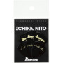 Ichika Nito Signature Pick, Teardrop shape, Medium (0.8mm), Ultem, Color: Black, 6-Pack