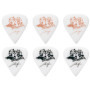 Tim Henson Signature Pick, Teardrop shape, 1.11mm, Polyacetal, Color: Pink and White