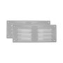 Vent Systems 260 x 105 mm - Blanc - Lot de 2 grilles d'aération avec grille d'insectes - Applications CVC - Chauffage, refroidis