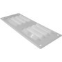 Vent Systems 260 x 105 mm - Blanc - Lot de 2 grilles d'aération avec grille d'insectes - Applications CVC - Chauffage, refroidis