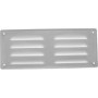 Vent Systems 260 x 105 mm - Blanc - Lot de 2 grilles d'aération avec grille d'insectes - Applications CVC - Chauffage, refroidis