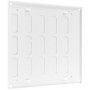 Vent Systems Grille d'aération en métal de 20,3 x 20,3 cm (dimensions extérieures) – Blanc – Grille d'aération réglable – Ouvert