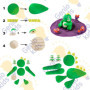 Kit de Pâte à Modeler Bio - 6 Couleurs 0,18 kg Plastiline Argile Autodurcissante Jeux Pate pour Enfant Rentrée Scolaire GenioKid