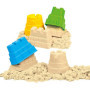 1kg de Sable Magique avec les Moules Chateau Fort Jouet avec Bac à Sable - Sable à Modeler pour les enfants pour les Jeux de Sab