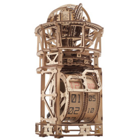UGEARS Puzzles 3D en Bois pour Adultes - Horloge de Table astronomique avec Tourbillon - Horloge mécanique Fonctionnelle - Kit M