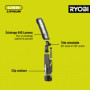 Lampe de travail 4V USB Lithium - 3 intensités : 500/250 / 100 Lumens - Base magnétique - (Vendu sans batterie) - RLI4-0