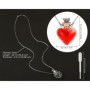 ds. distinctive style Collier en Forme de Fiole de Cœur avec Pendentif Bouteille de Parfum - Collier pour Liquide Commémoratif -