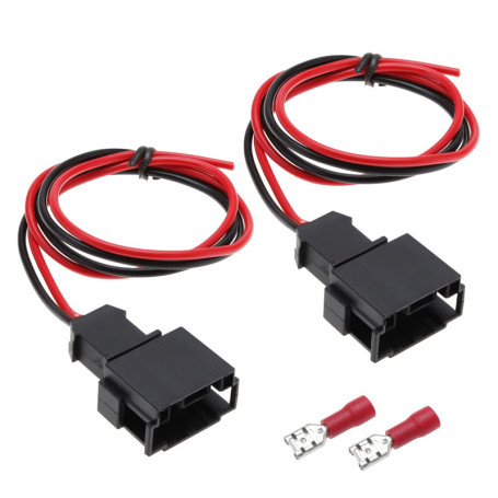2pcs Câbles de Rechange pour Haut-Parleur Avant de Voiture Compatible avec BMW Série 3 E46 1998-2006 Harnais de Cordon de Haut-P