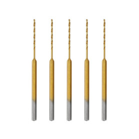 5pcs HSS Micro Foret Hélicoïdal Micro Forets Embouts en Spirale en Acier à Coupe Rapide Outils à Main Accessoires Compatible ave