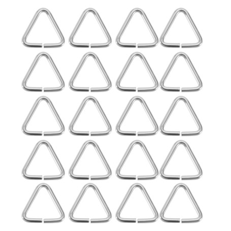 EMSea 20pcs Bouchon d'évier Boucle Triangulaire Bouchon de Vidange Chaîne Triangles Crochet pour Baignoire Évier de Cuisine Sall