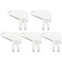 YINETTECH Lot de 5 Clés de Rechange pour Déconnexion de Batterie de Clé d'allumage 8H5306 8398 Compatible avec Caterpillar Charg