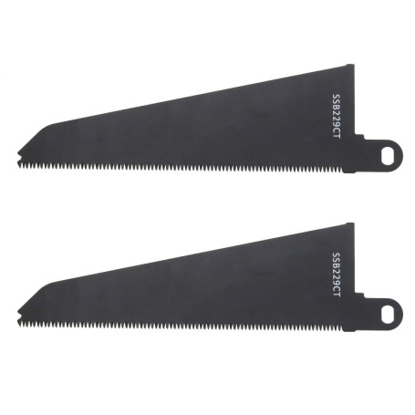VGOL Lot de 2 lames de scie alternative SSB229CT en acier au carbone pour bois tendre, bois dur, plastique, compatible avec Blac