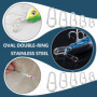 eMagTech 50pcs Anneaux Fendus en Acier Inoxydable Liens Clips de Pêche à Changement Rapide 10mm 13mm 16mm 18mm 21mm Clips de Leu