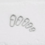 eMagTech 50pcs Anneaux Fendus en Acier Inoxydable Liens Clips de Pêche à Changement Rapide 10mm 13mm 16mm 18mm 21mm Clips de Leu