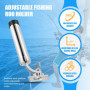 Aisuoka Porte-Canne a Peche pour Bateau Porte-Canne a Peche reglable Porte-Canne a Bateau Argent