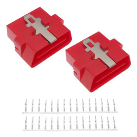 ECSiNG Lot de 2 Outils de Diagnostic de Voiture OBD2 OBD2 16 Broches Mâle Prise d'extension de Diagnostic de Véhicule Adaptateur