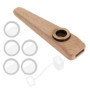 LT Easiyl 1 ensemble Kazoo en Bois Orff Instruments Partenaire Musical Kazoo pour Guitare Ukulélé Violon Piano Accompagnement av