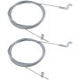 LT Easiyl 2 Pièces Câble d'accélérateur à Tête Z pour Tondeuse à Gazon 2000mm Crochet en Z Câble de Frein pour Moteur Extrémité 