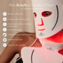Lumalux Face+ | Masque pour le visage et le cou à lumière LED Pro de Project E Beauty | 1600 LED | 7+2 couleurs 460~1072nm | Mas