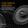 Pioneer TS-A1371F Haut-parleurs Voiture coaxiaux 3 Voies de 13cm, Puissance 300 Watts