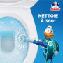 Canard WC Fresh Disc Floral Oasis - Bloc WC Sans Cage Nettoyant - Nettoie à 360° - Nouvel Emballage 100% Carton - 1 Applicateur 