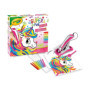 CRAYOLA - Super Pen Licorne Néon, Jeu pour Dissoudre les Crayons de Cire et Créer des Dessins en Relief, Activités Créatives et 