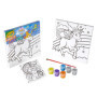 CRAYOLA 7483 Set Couleur et Peinture Licorne avec Autocollants, Activité Créative Cadeau pour Enfants, Âge 6+ Multicolor 21x21 c