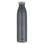THERMOcafé by THERMOS TC Bottle Bouteille isotherme en acier inoxydable résistant aux boissons gazeuses Gris graphite mat 0,75 l