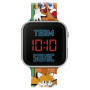 Sonic The Hedgehog Montre numérique pour enfants avec bracelet orange LED SNC4322M