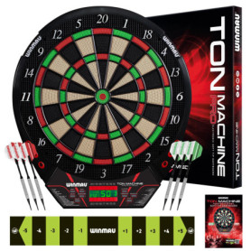 WINMAU Darts - Ton Machine Soft Tip Cible de fléchettes électronique avec Plus de 90 Jeux et Tableau de Bord numérique pour 8 Jo