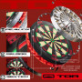 Target Darts TOR Dartboard, Cible de Fléchettes à Pointe en Acier, Cible de Fléchettes Aux Normes de Compétition Approuvées par 