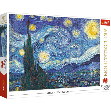 Trefl TR10560, Premium Puzzle 1000 Teile - Sternennacht, Die Art Collection bringt Die Premium Qualität der Trefl Puzzle und ber