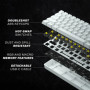 HKKB GK61 Mechanical Gaming Keyboard 60 Percent | 61 RGB Rainbow LED Backlit Programmable Keys | USB Wired | for Mac and Windows