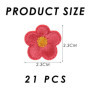 Lot de 22 patchs brodés en forme de tournesol, accessoires de mode pour la décoration des vêtements, peuvent être utilisés pour 